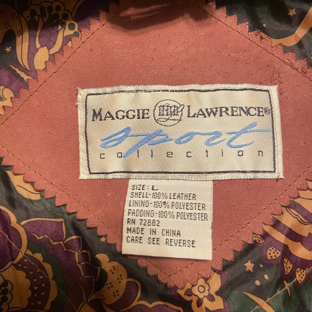 Vintage Genuine Leather Maggie Lawrence Women’s Leather coat